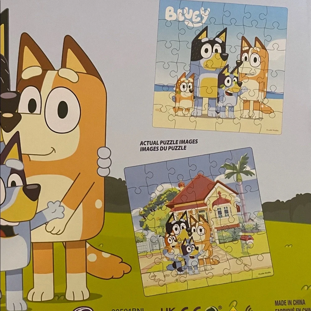 NWT Bluey Two Puzzle Pack Bluey and Bingo